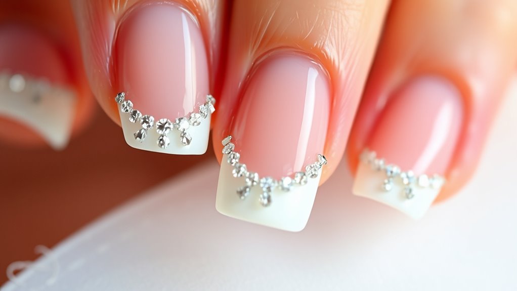 elegant sparkling nail design