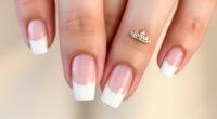 elegant transparent nail crowns