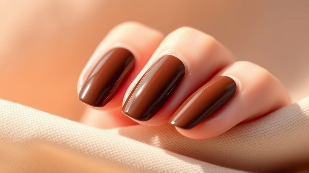 elegant understated nail pairing