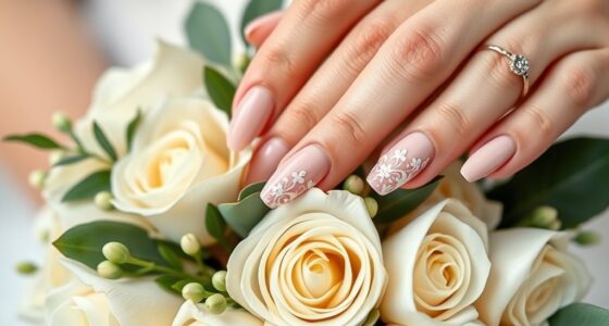 elegant wedding nail designs