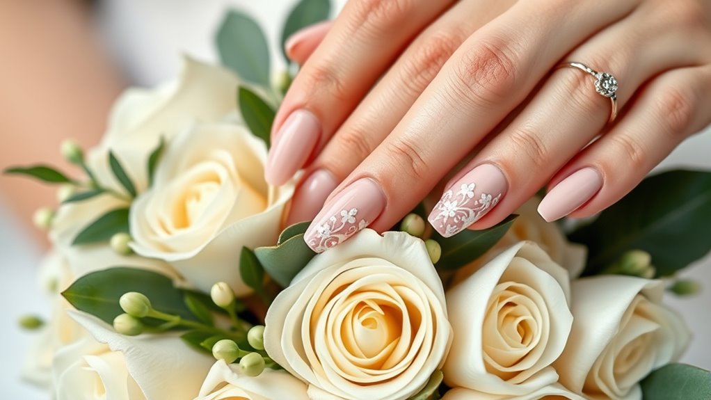 elegant wedding nail designs