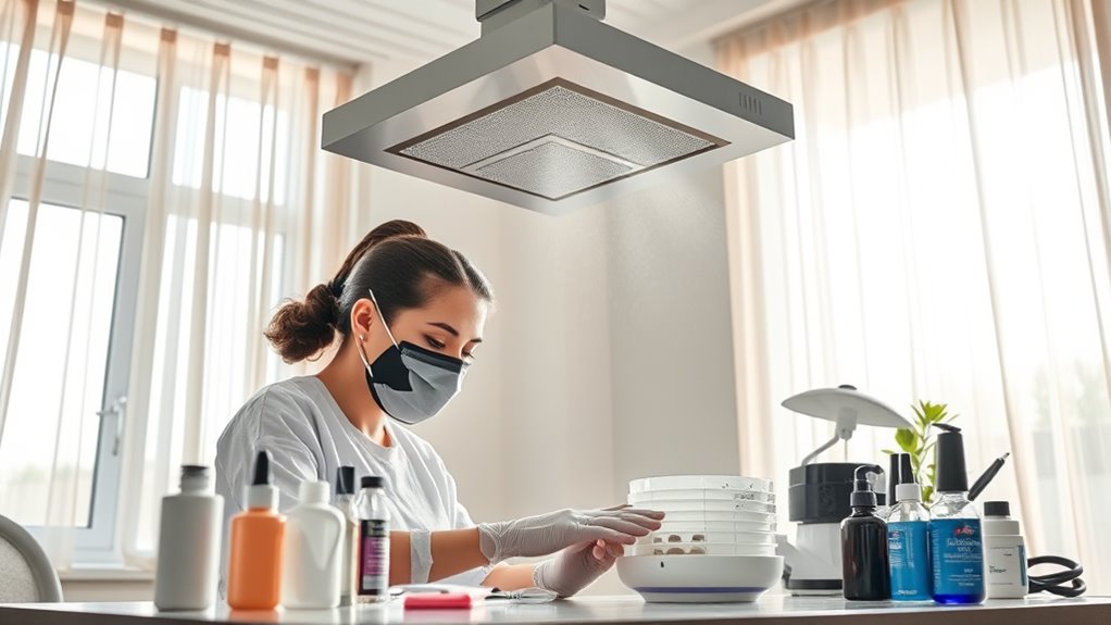 ensure proper workspace ventilation