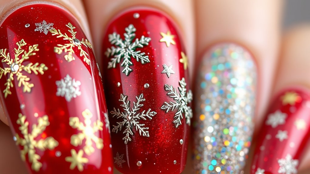 festive glitter and sparkle