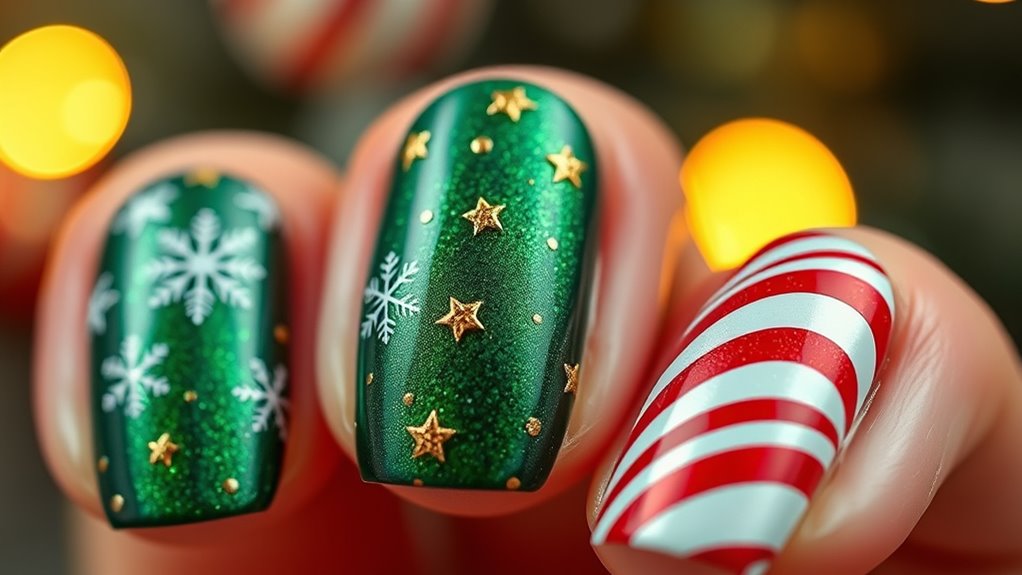 festive holiday nail designs