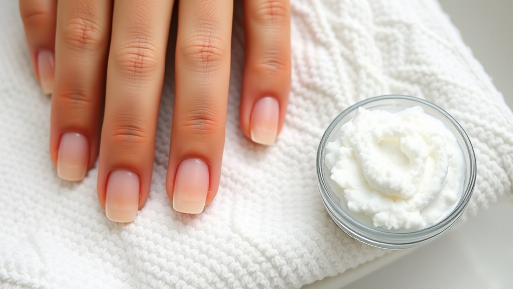 gentle nail exfoliation technique