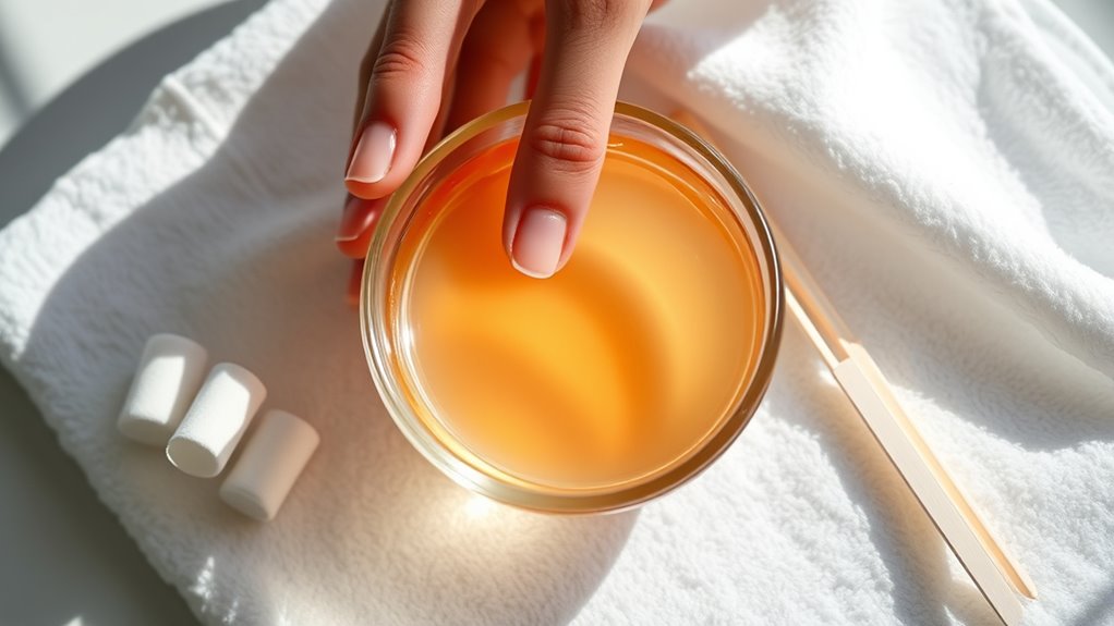 gentle removal and nail care