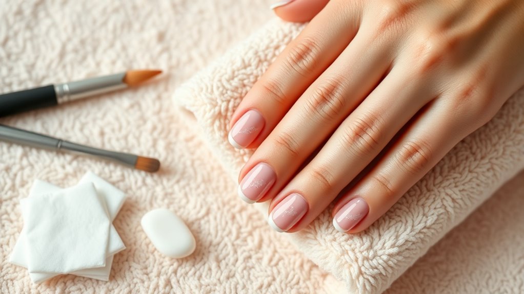 gentle removal maintains nail health