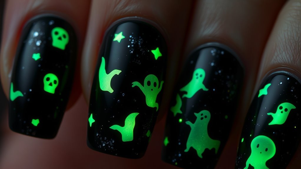 glitter and glow accents