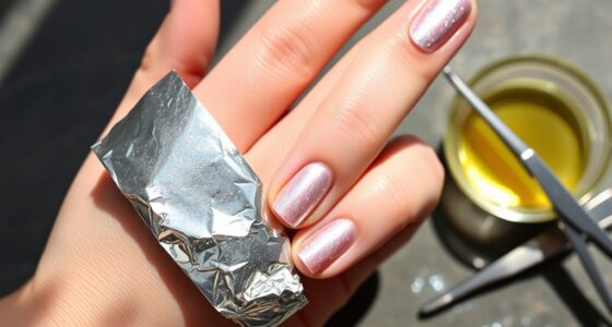 glitter nail polish removal