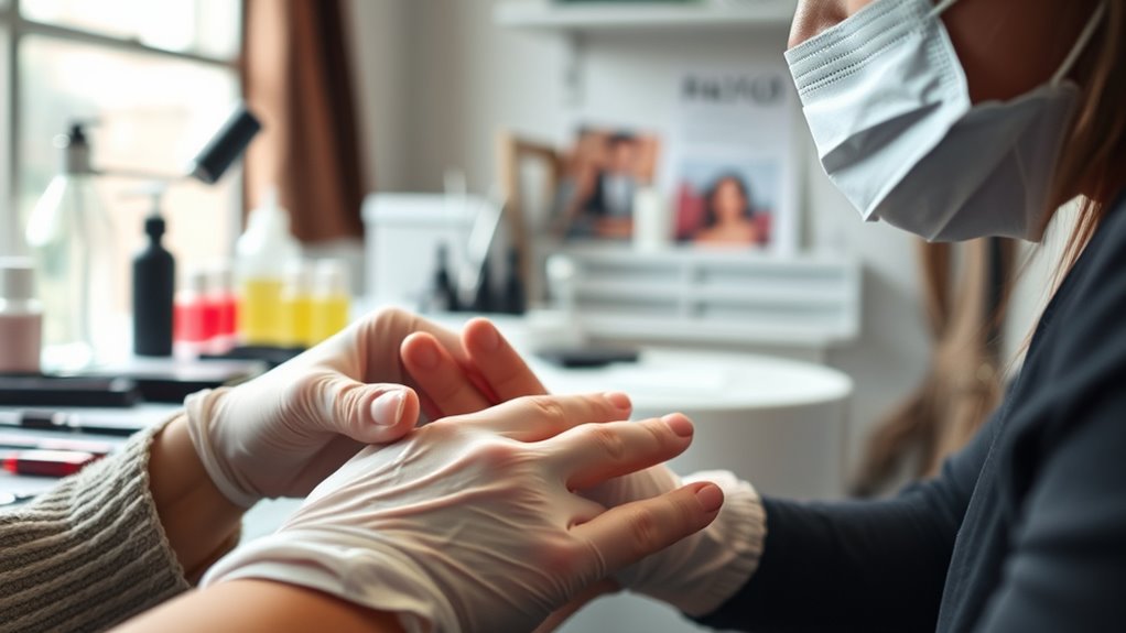 gloves and masks compliance