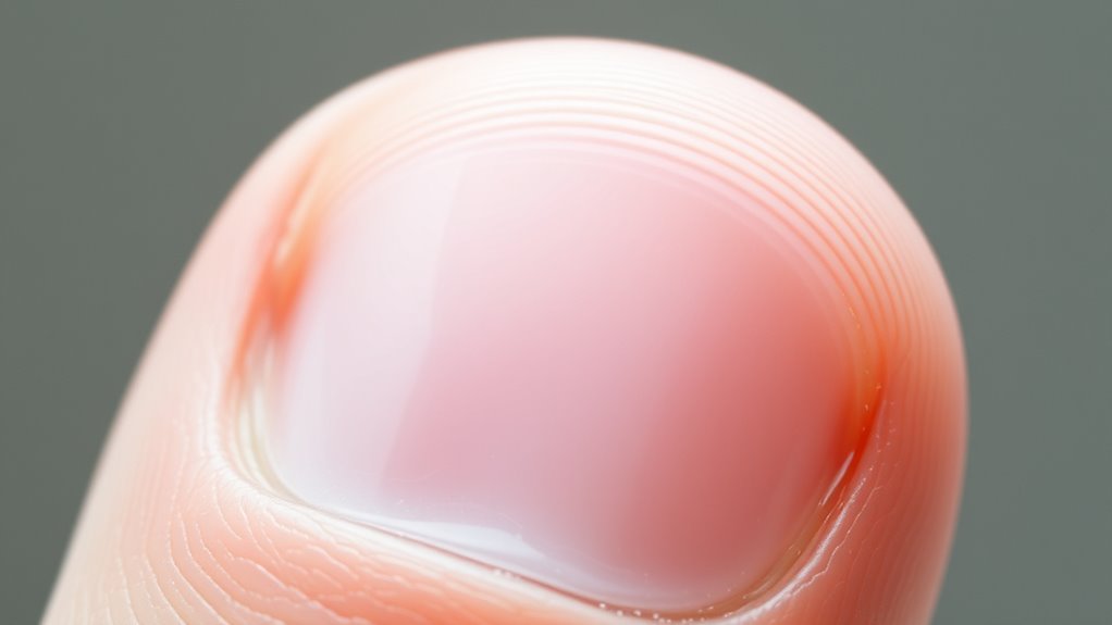 horizontal nail ridges