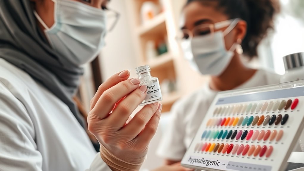 hypoallergenic chemical free nail products