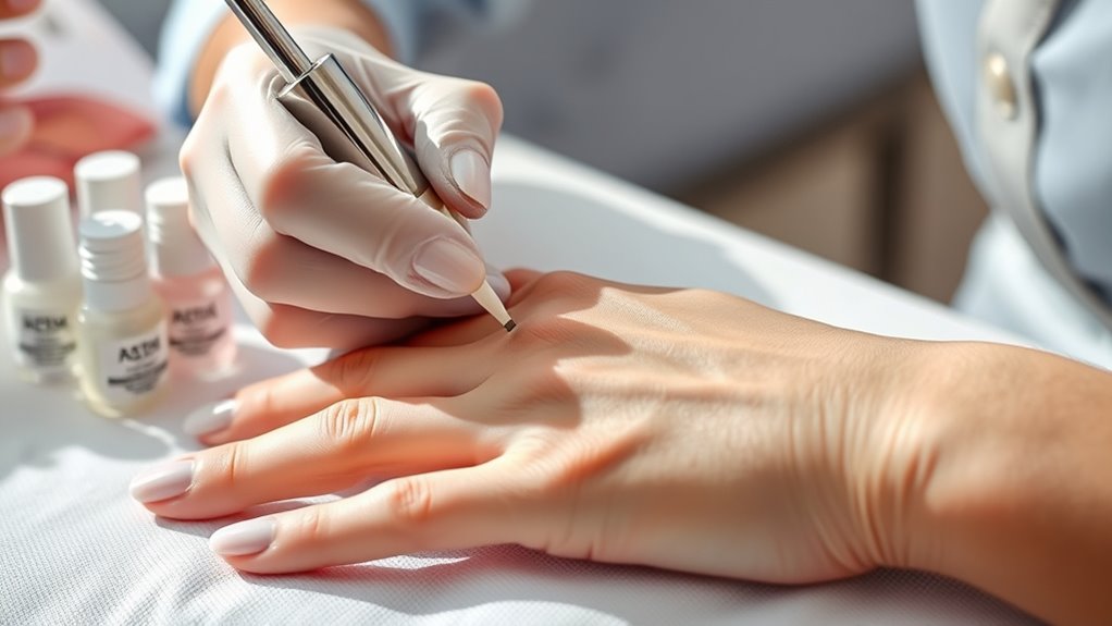 identify nail allergy symptoms