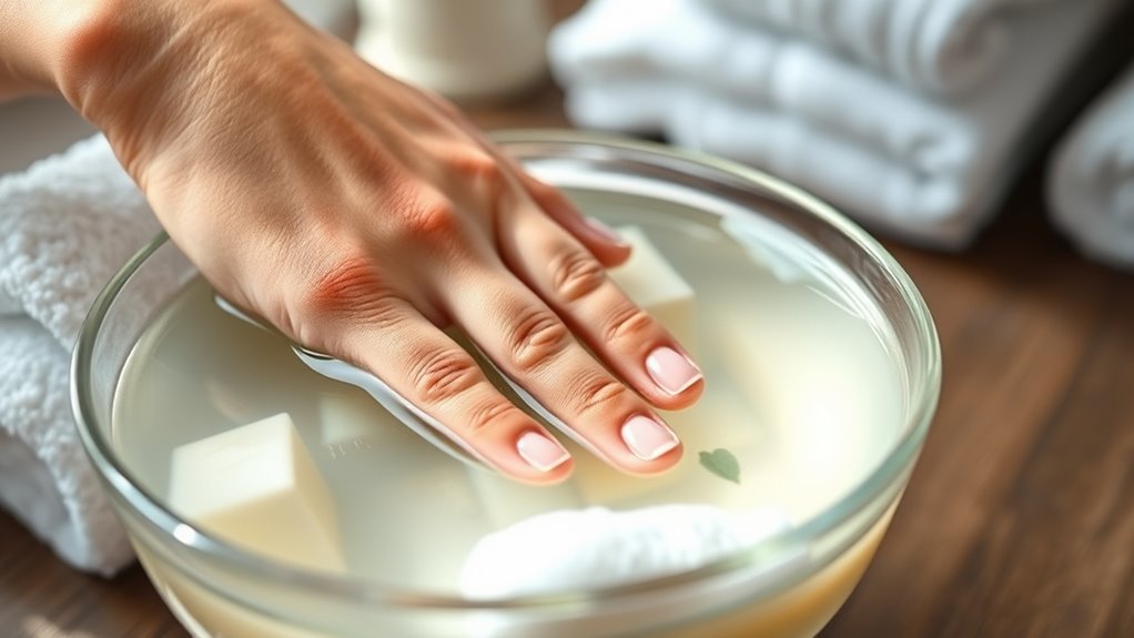 keep nails clean and dry