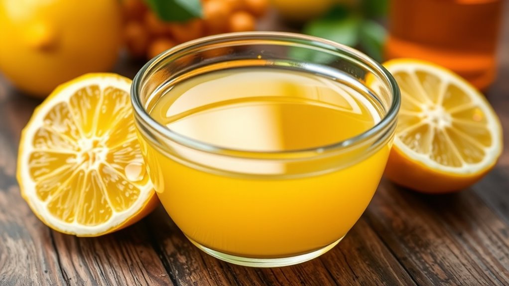 lemon softens and promotes nails