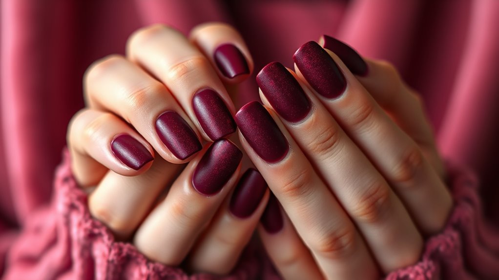 luxurious velvet nail finish