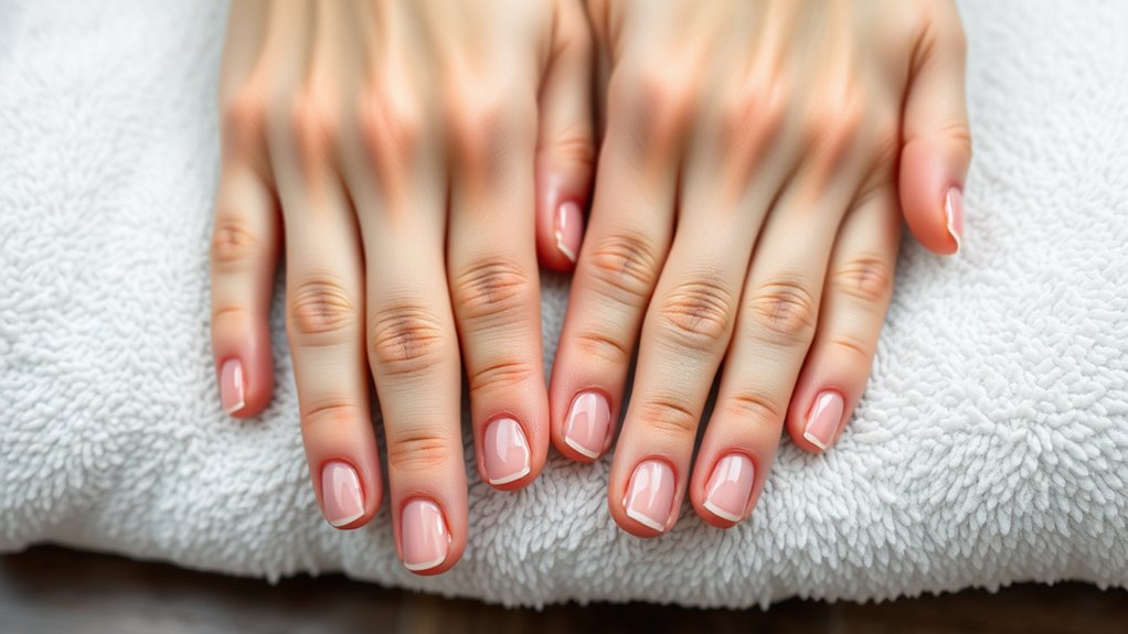 maintain clean dry nails