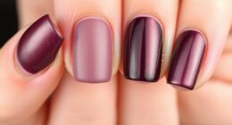 mixed finish nail art