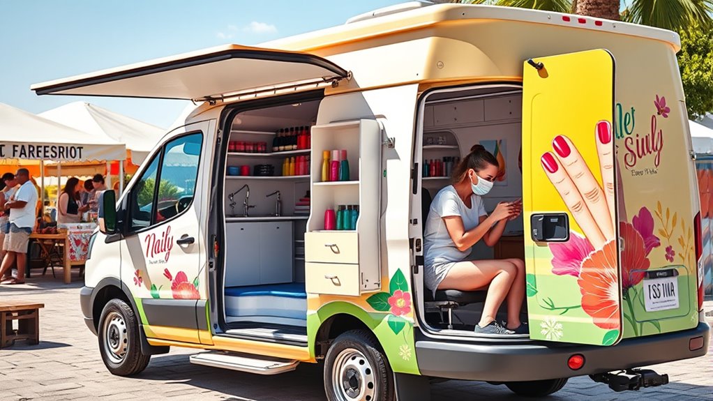 mobile nail salon startup