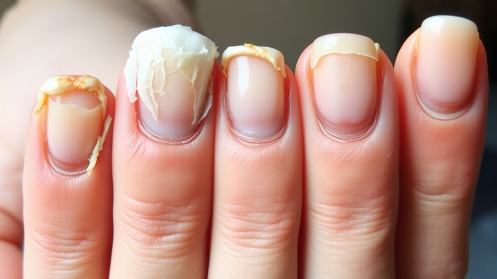 nail damage from biting