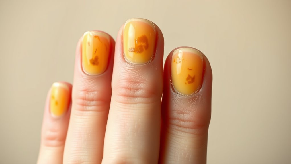 nail discoloration causes and