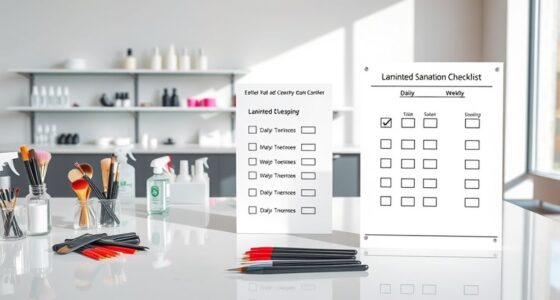 nail salon cleaning schedule