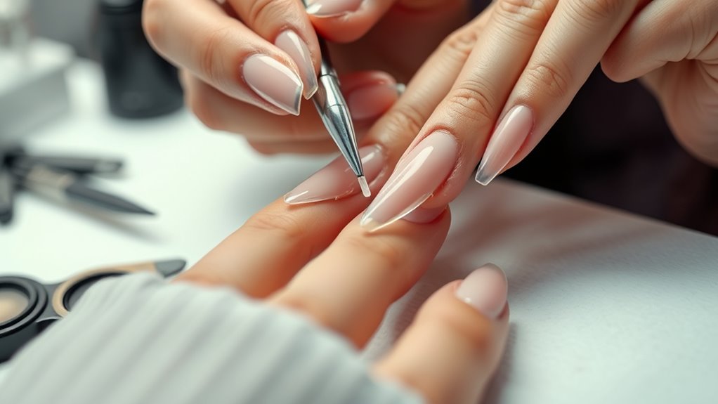 nail shaping and polishing
