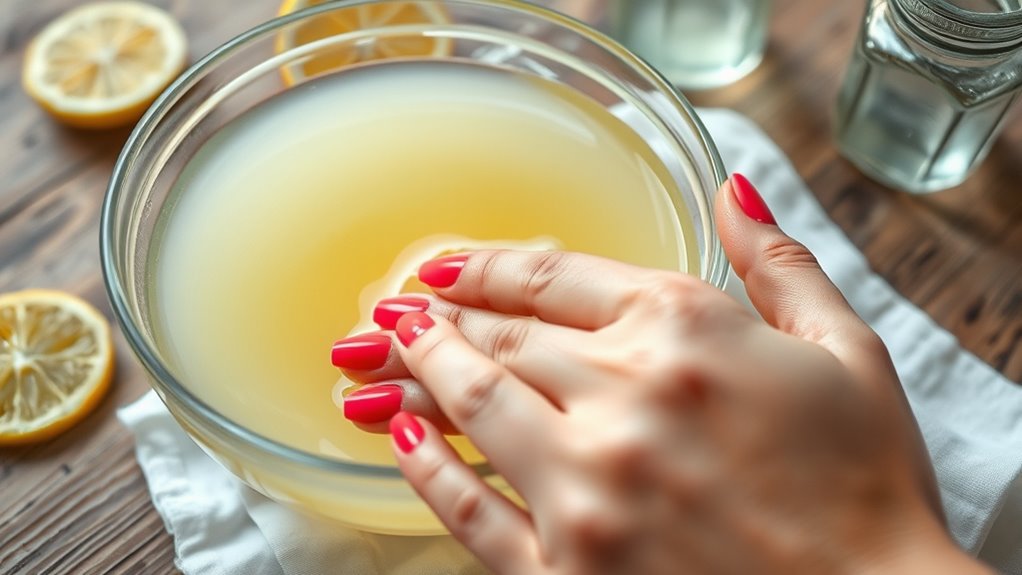 natural vinegar lemon polish remover