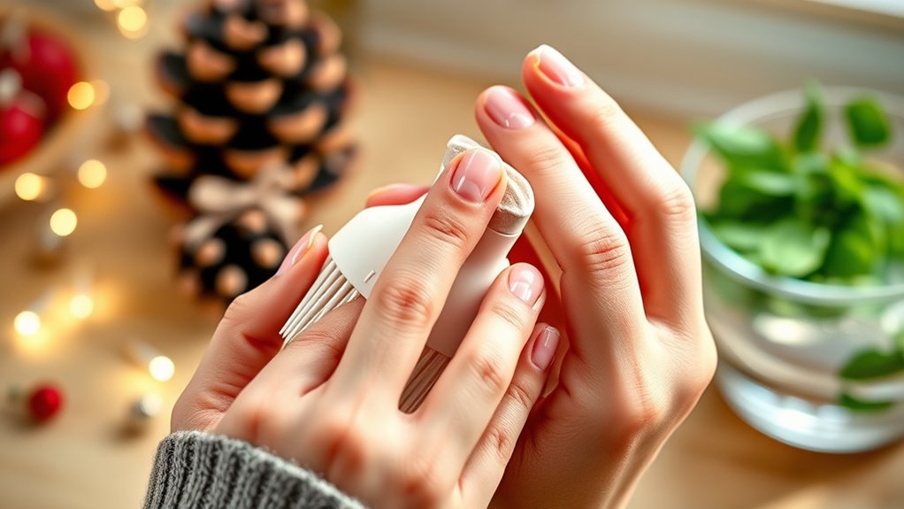 nourishing nails through gentle