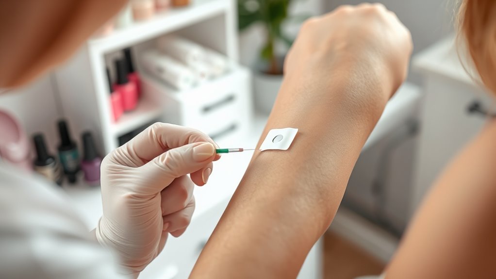 perform patch test carefully