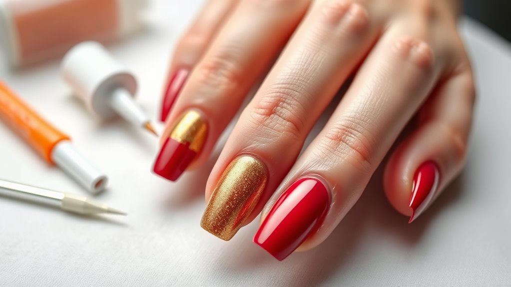 press on nails application steps