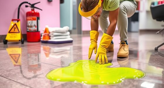 salon chemical spill procedures