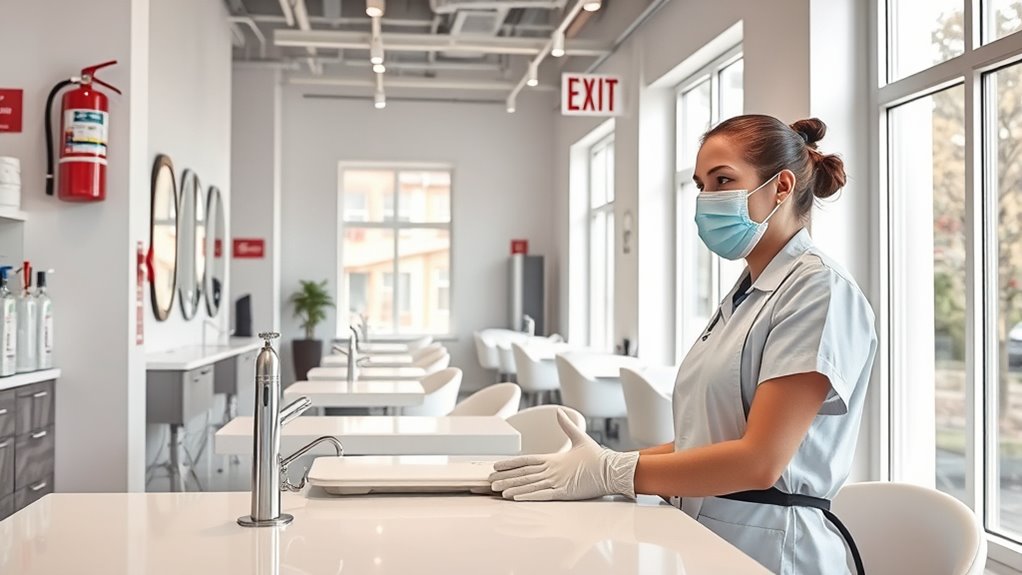 salon emergency safety measures