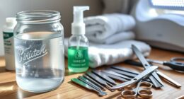 sanitize tools and space