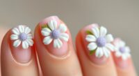 sculpting 3d floral nails