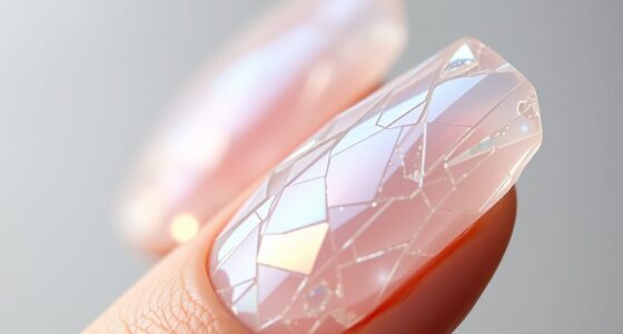 shattered glass nail art