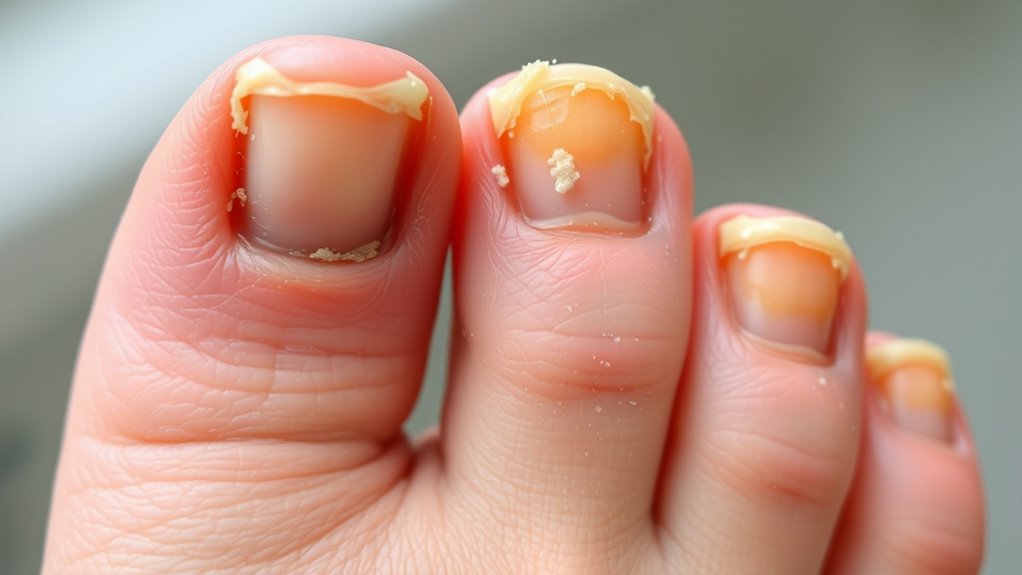 signs of nail infection spread