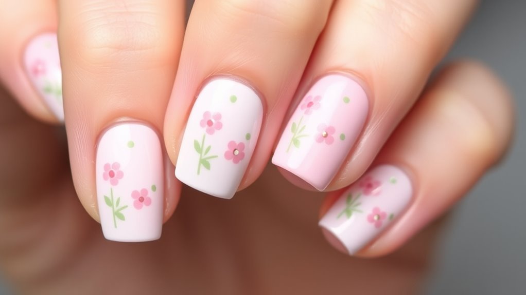 simple flower nail art tutorial