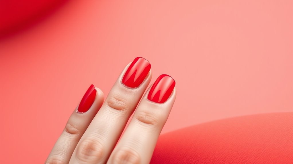 sleek monochrome nail care