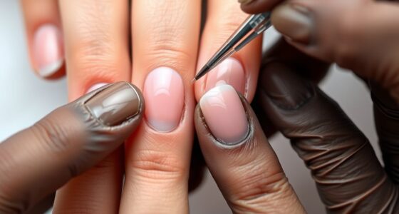 smooth bubble free nail tips