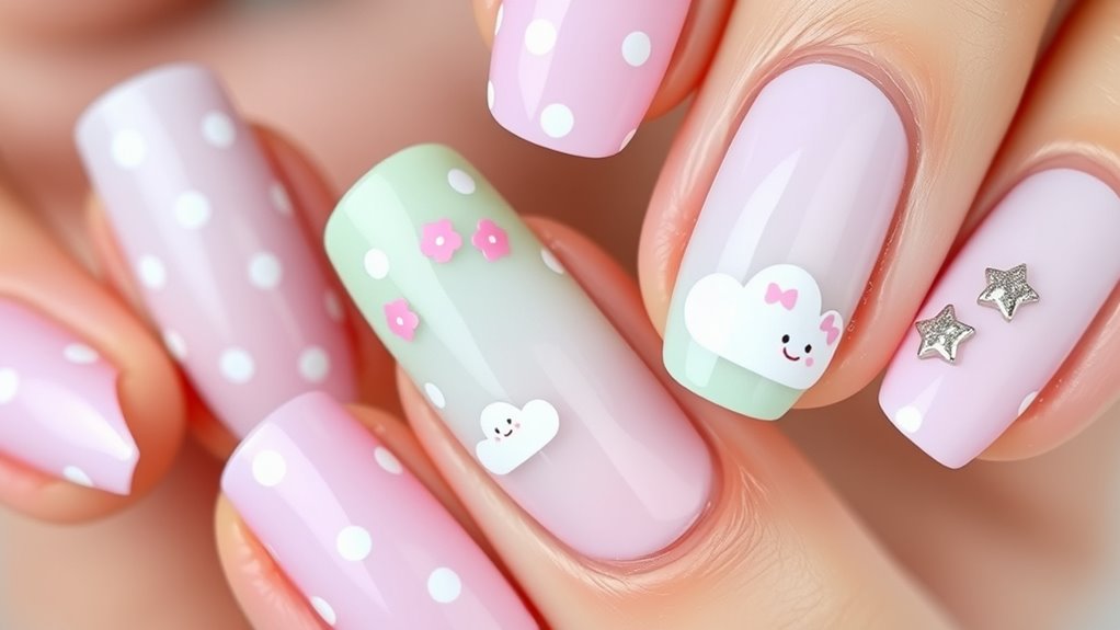 soft pastel nail elegance