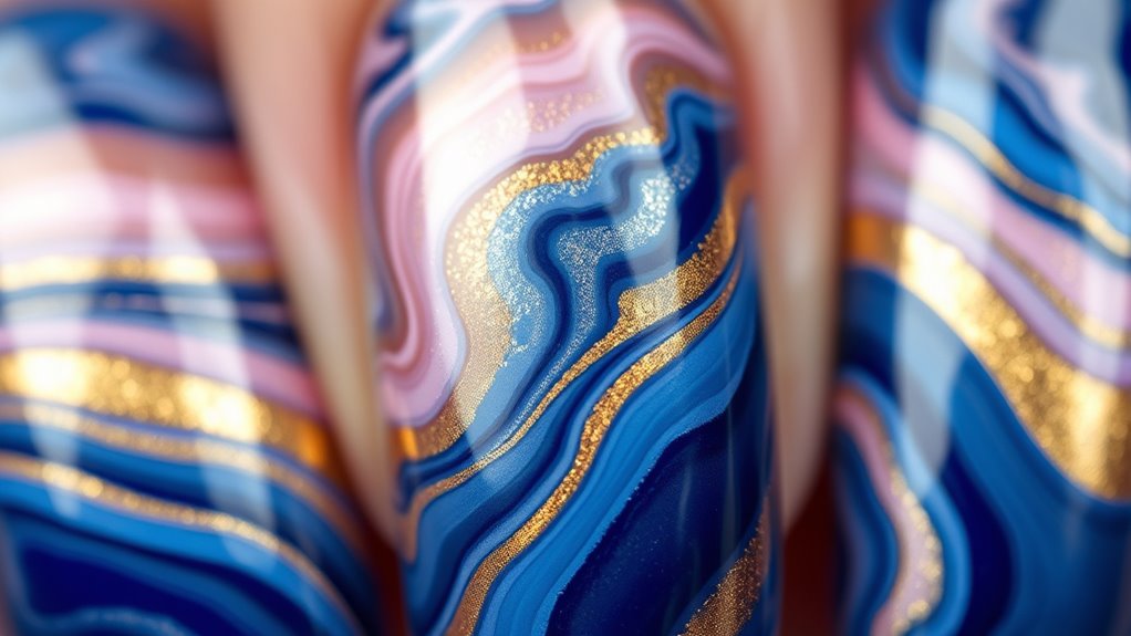 swirl nail art tutorial