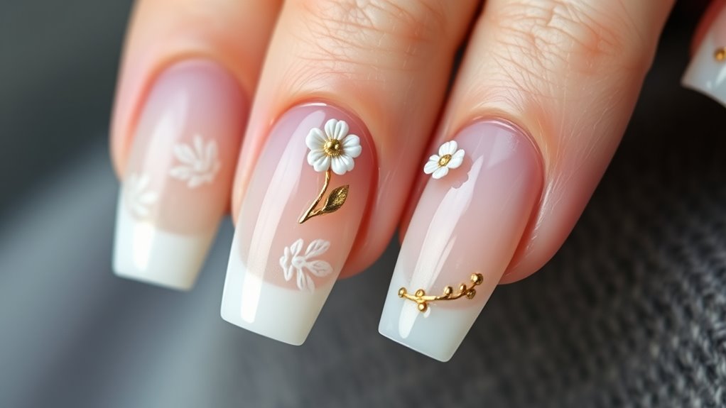 textured 3d nail finishes