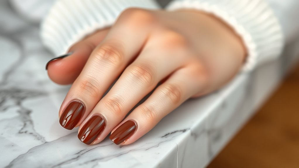 trendy brown nail styles