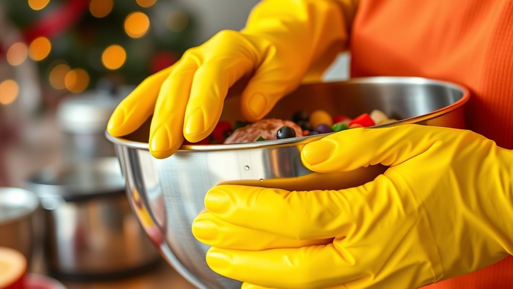 wear gloves during chores