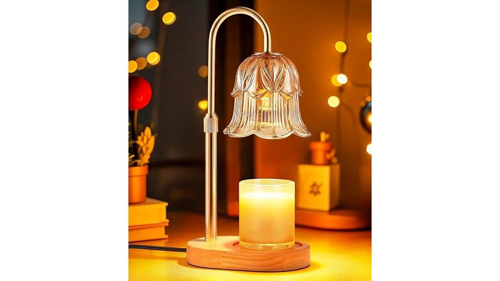 adjustable dimmer candle warmer