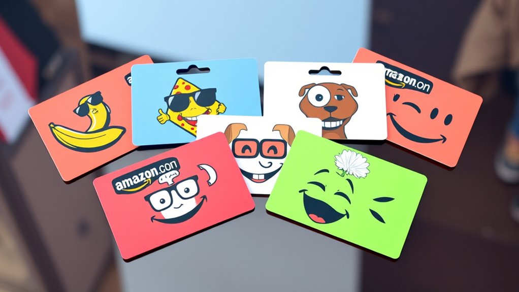 humorous amazon gift card designs