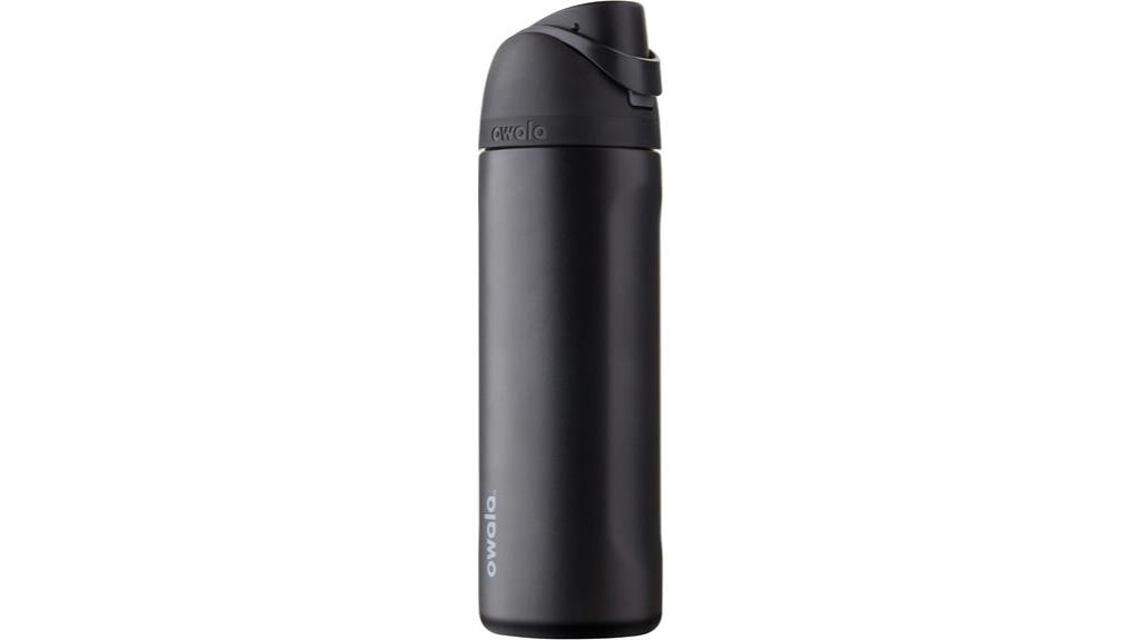 insulated steel bottle with straw
