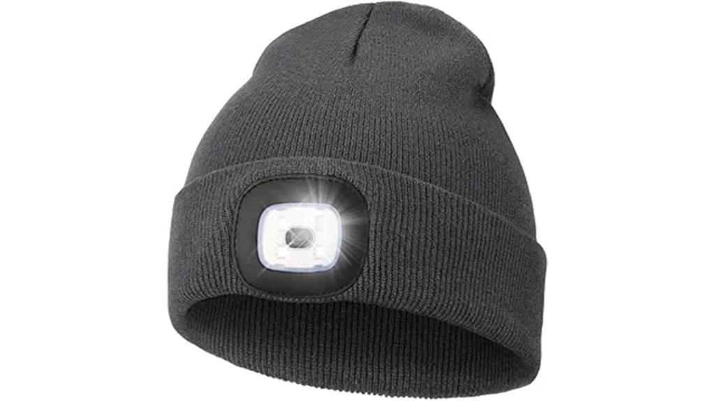 lighted led beanie usb