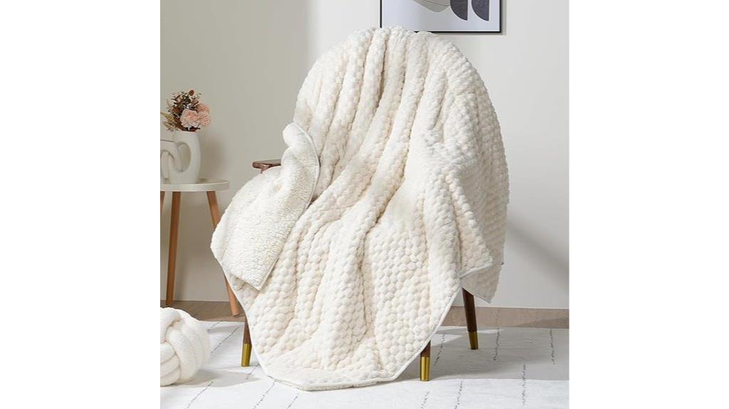 weighted fleece blanket large
